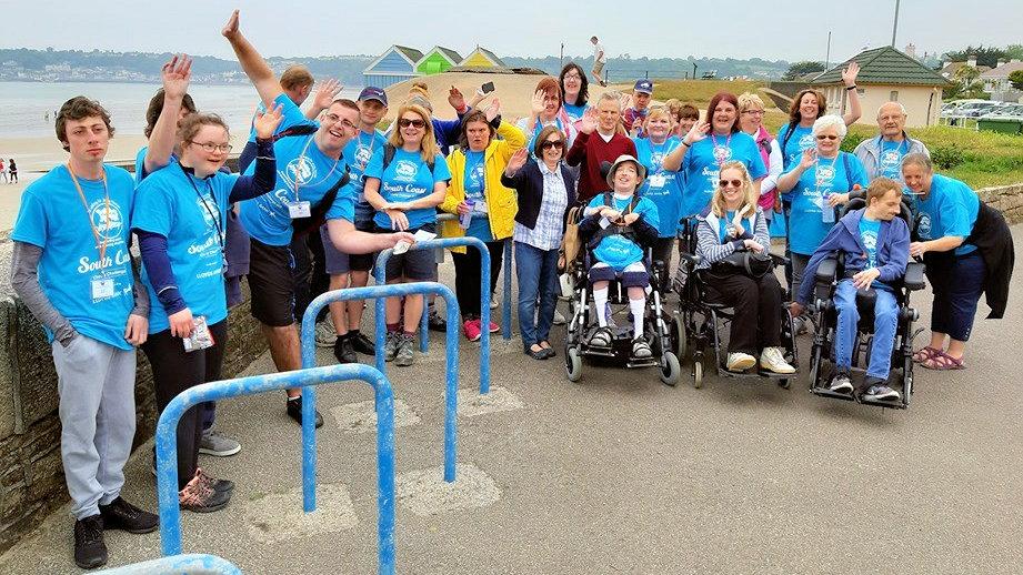 Walkers from Jersey Mencap’s South Coast Challenge