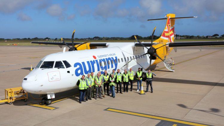 2-REG and Aurigny Training Collaboration at Guernsey Airport