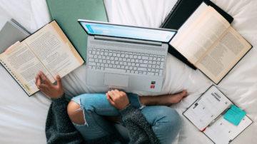 Student working