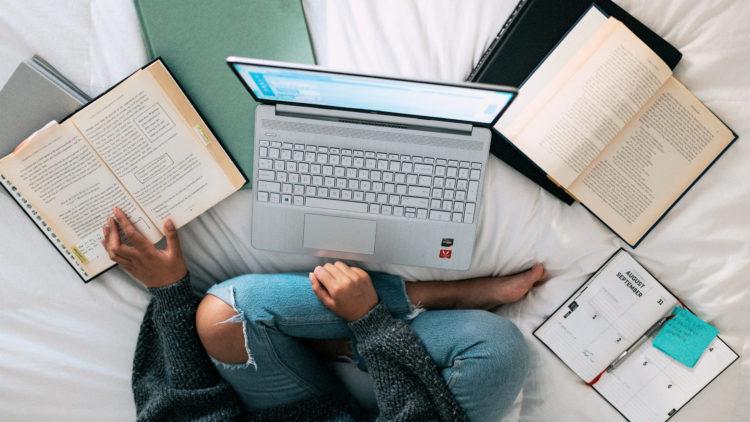 Student working