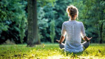 Wellbeing meditating