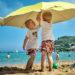 Children beach sun sunshade umbrella