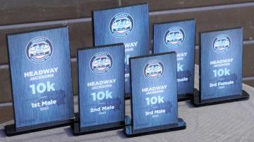 Headway Jacksons 10k run trophies 2022