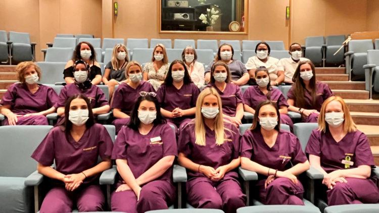 Student nurses and teachers last day