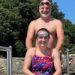Adrian Sarchet and Sarah Whitchurch at the Bathing Pools