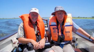 Mick Dryden and Tony Paintin bird watching Argentina 2011