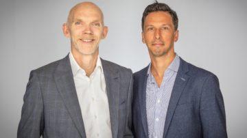 Paul Sloman and Chris Ash, Managing Director in Guernsey