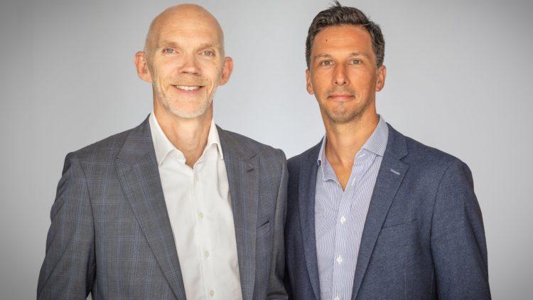 Paul Sloman and Chris Ash, Managing Director in Guernsey