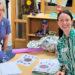 Eco Club Teacher Mrs Kellett and Artist Kelly Eastwood