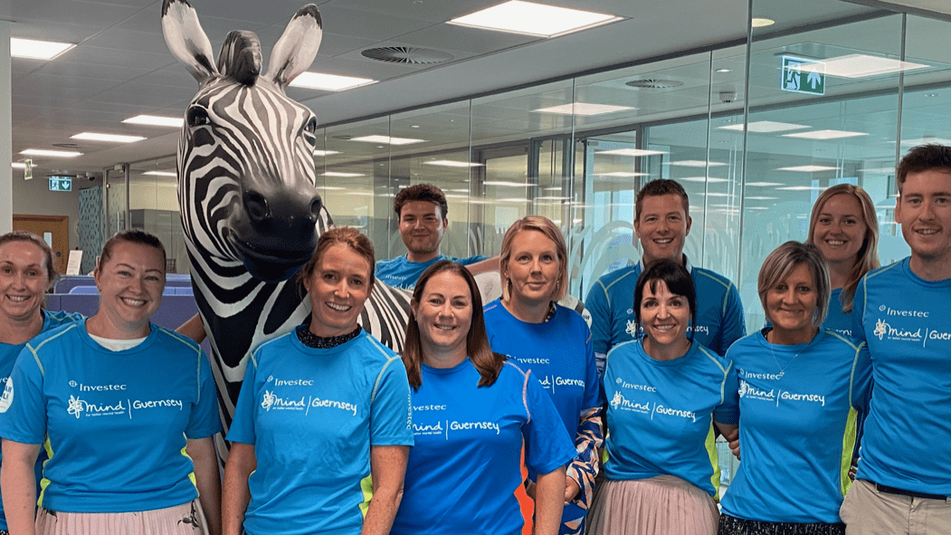 Investec team for Guernsey Mind Fun Run