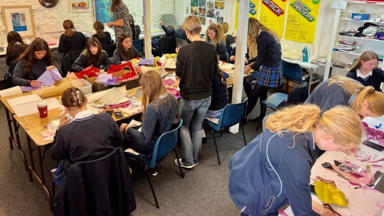 Art in the Frame Textile Class