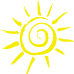 Sun sunshine wellbeing logo