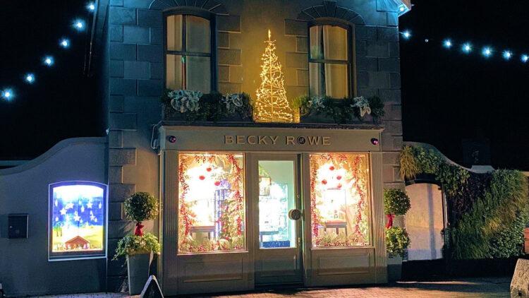 Guernsey shop Christmas decorations