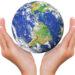 Hands holding Earth World