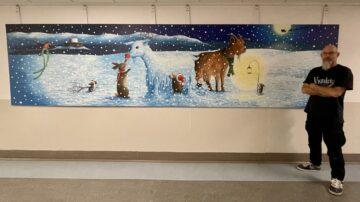 Christmas mural given to Princess Elizabeth Hospital