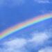 Rainbow clouds sky