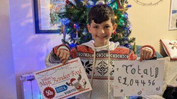 Eleven-year-old William raise money for charity with ‘Magic Reindeer Food’ helped by Viberts