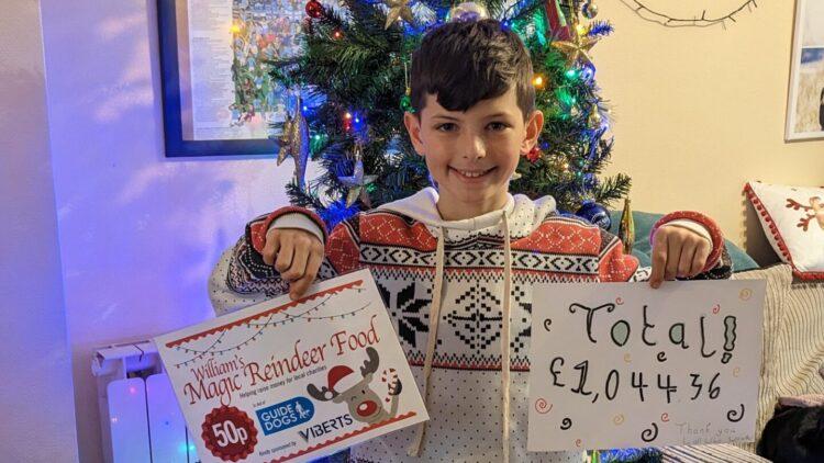 Eleven-year-old William raise money for charity with ‘Magic Reindeer Food’ helped by Viberts