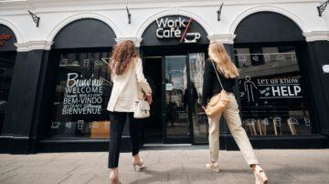 Santander Work Café celebrates start of its third year bringing high street banking back to Jersey