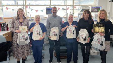 Book bags given to Neonatal Unit on World Book Day
