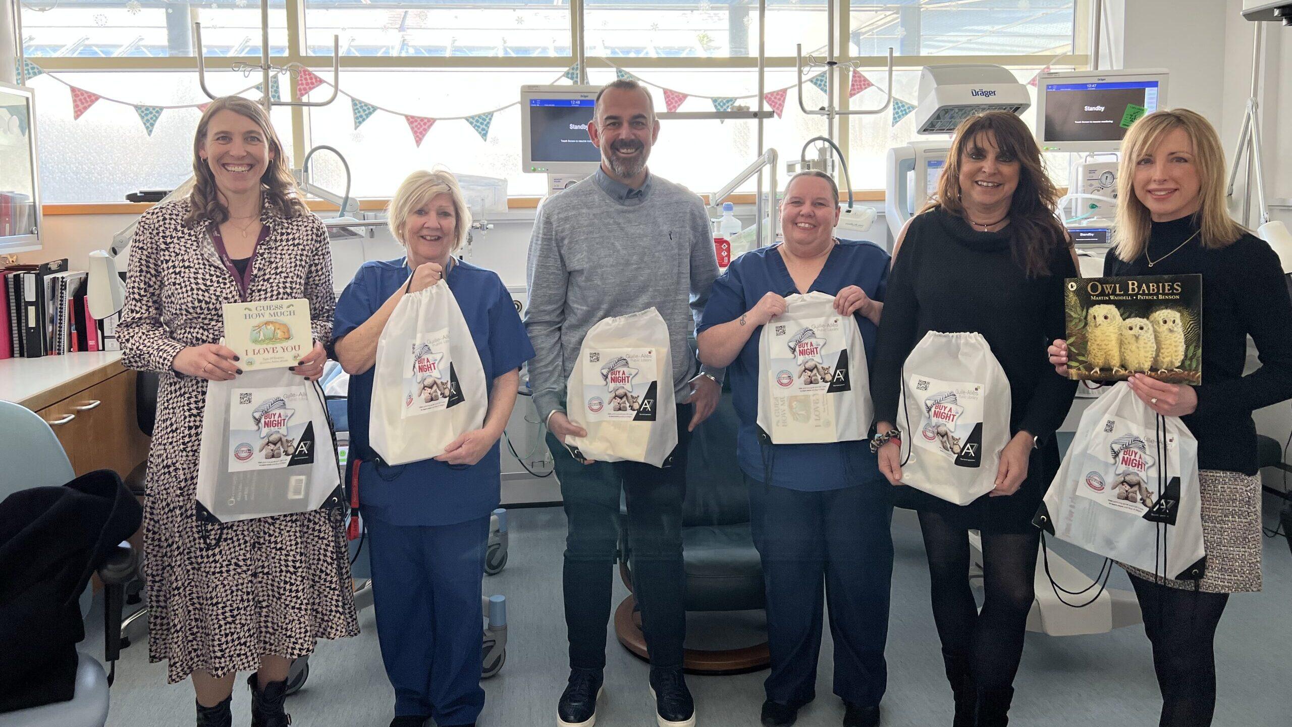 Book bags given to Neonatal Unit on World Book Day - Channel Eye