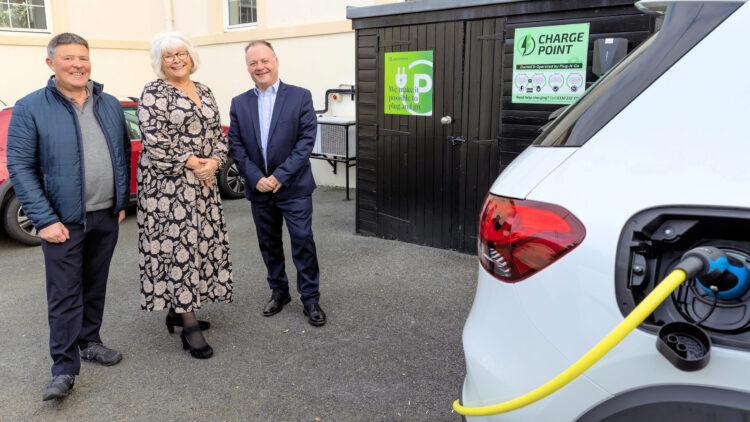 Butterfield sponsors public electric car charging stations