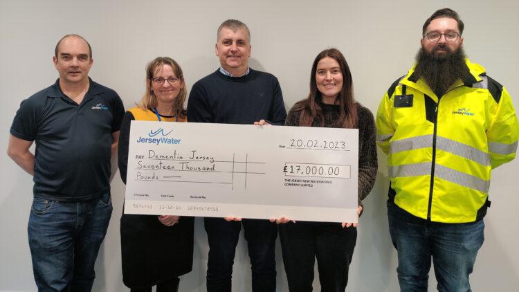 Jersey Water raises £17,000 for Dementia Jersey