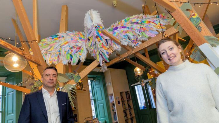 Local children help BDO’s positivity parrot take flight