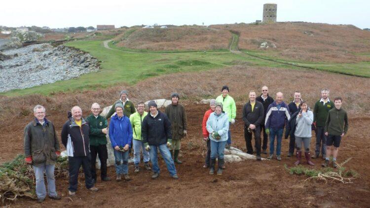 Guernsey Conservation Volunteers 2023 Big Sour Fig Project launched