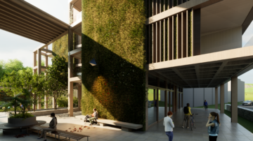 PF+A Architecture release vision for Sir Charles Frossard House site.