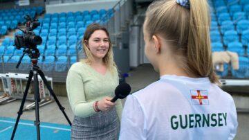 Students become junior reporters for Guernsey’s biggest-ever sports event