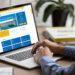 St Helier Website on Laptop