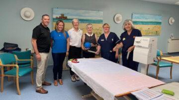 Jersey Stroke Support makes donation to Samares Ward