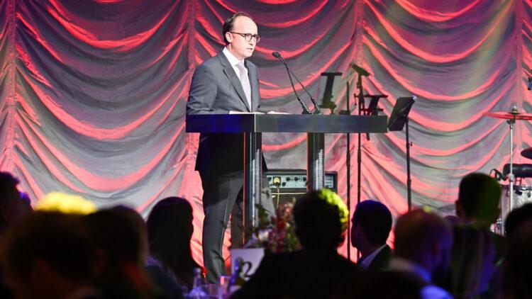 JFA Dinner 2023 Michael Johnson speaking