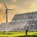 Solar panel wind farm