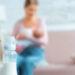 Woman breast feeding