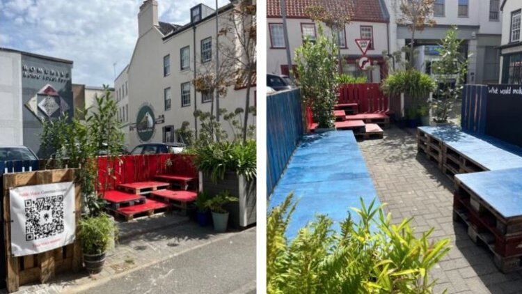 Pop-up Perch creates more public space in St Helier