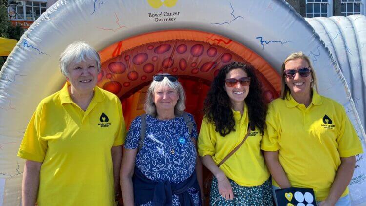Bowel Cancer Guernsey thanks Inflammatory Bowel Disease Support for donation