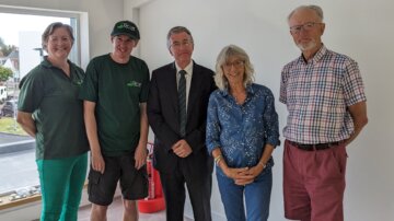 Bailiff visits Grow’s new facilities