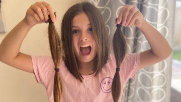 Zara braves the chop for charities close to her heart