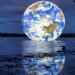 Floating Earth by Luke Jerram - photo by @PhotographicLeigh