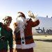 Santa takes to the skies!