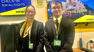 Aurigny staff support passengers with non-visible disabilities with the Sunflower 