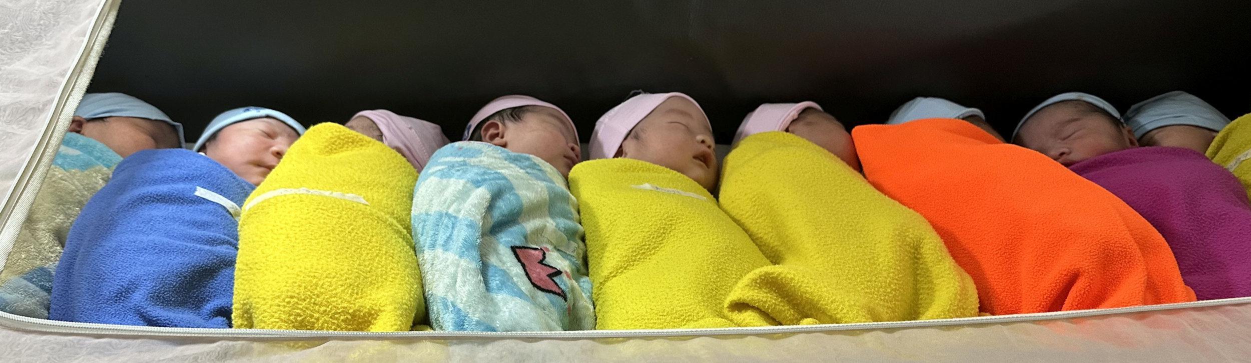 Newborn babies in Vietnam