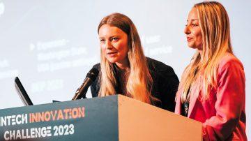 Sylwia Karch and Rebecca Glassey of SQR IoM Innovation Challenge 2023