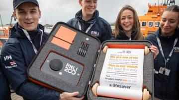 Aurigny entrusted to transport RNLI’s special bicentenary scroll