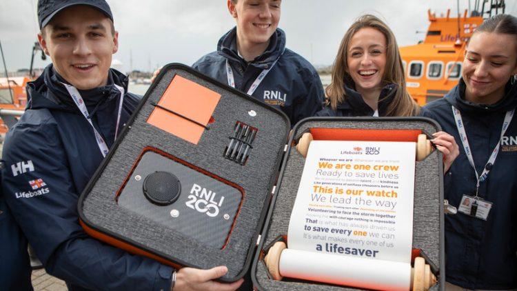 Aurigny entrusted to transport RNLI’s special bicentenary scroll
