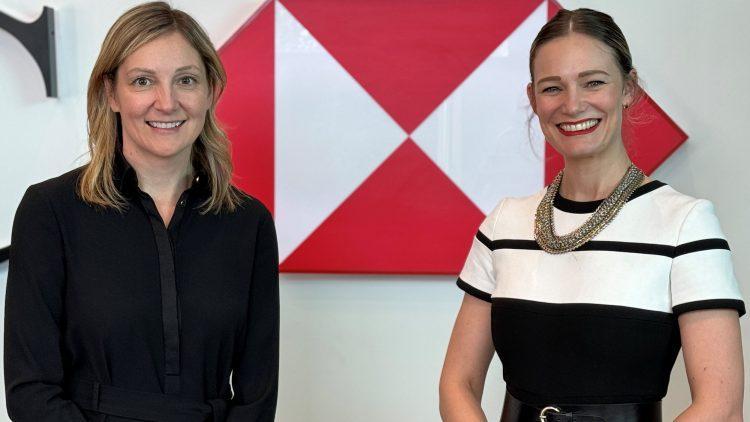 Aline Ayotte, Head of Commercial Banking, HSBC Channel Islands and IoM, and Jen Whelan.