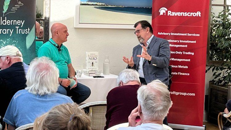 Leading author begins love affair with Alderney as he launches novel about Nero