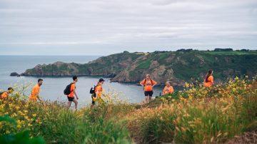 The sun shone as the coast turned orange!